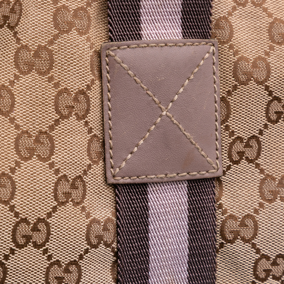 Pre-Loved Gucci GG Canvas Web Tote - Picture 9 of 11
